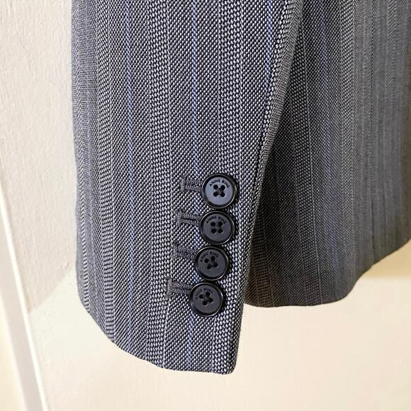 Anine Bing Declan Oversized Blazer In Black & Grey Stripe XS NWT - Picture 6 of 8